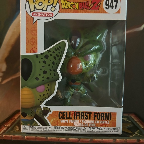 Funko Pop! Dragon Ball Z Cell First Form Figure - Green and Orange 947 - Picture 8 of 12